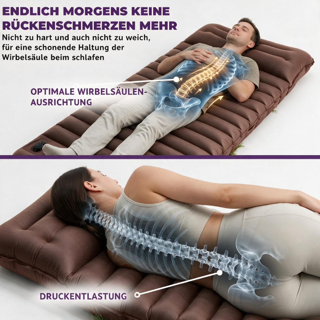 Isomatte mit Integrierter Fußpumpe