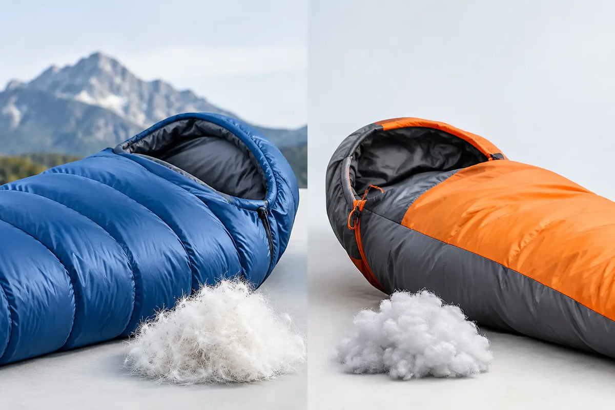 Daunenschlafsack oder Kunstfaserschlafsack?