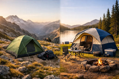 Trekkingzelt oder Campingzelt vergleichen
