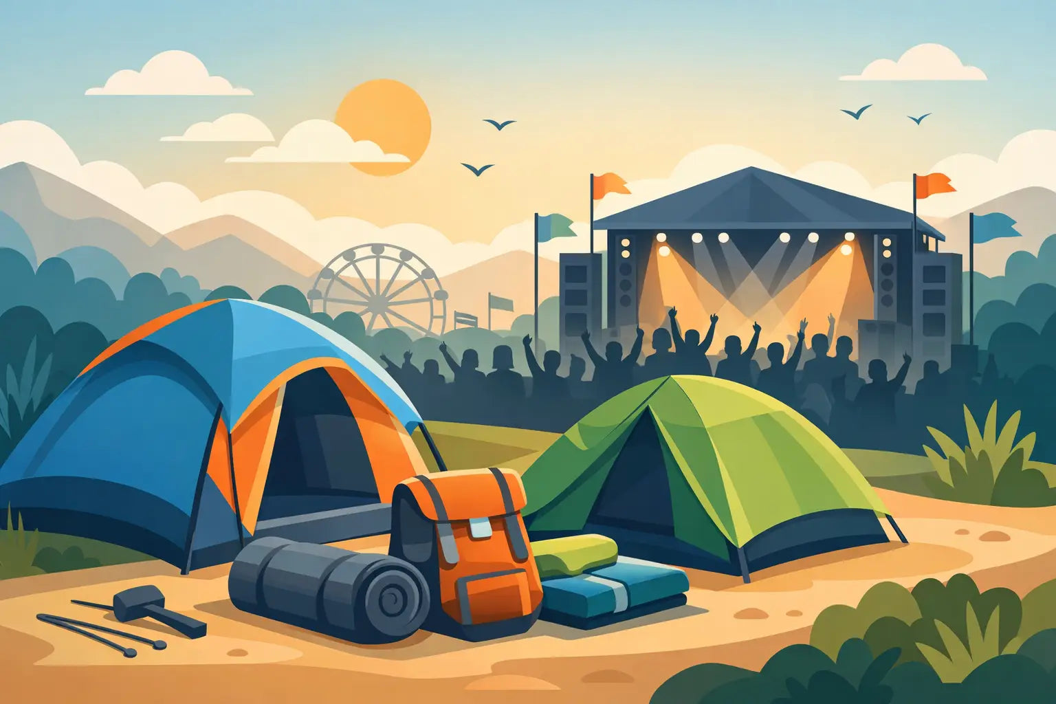 Zelt für Festival kaufen - worauf es ankommt