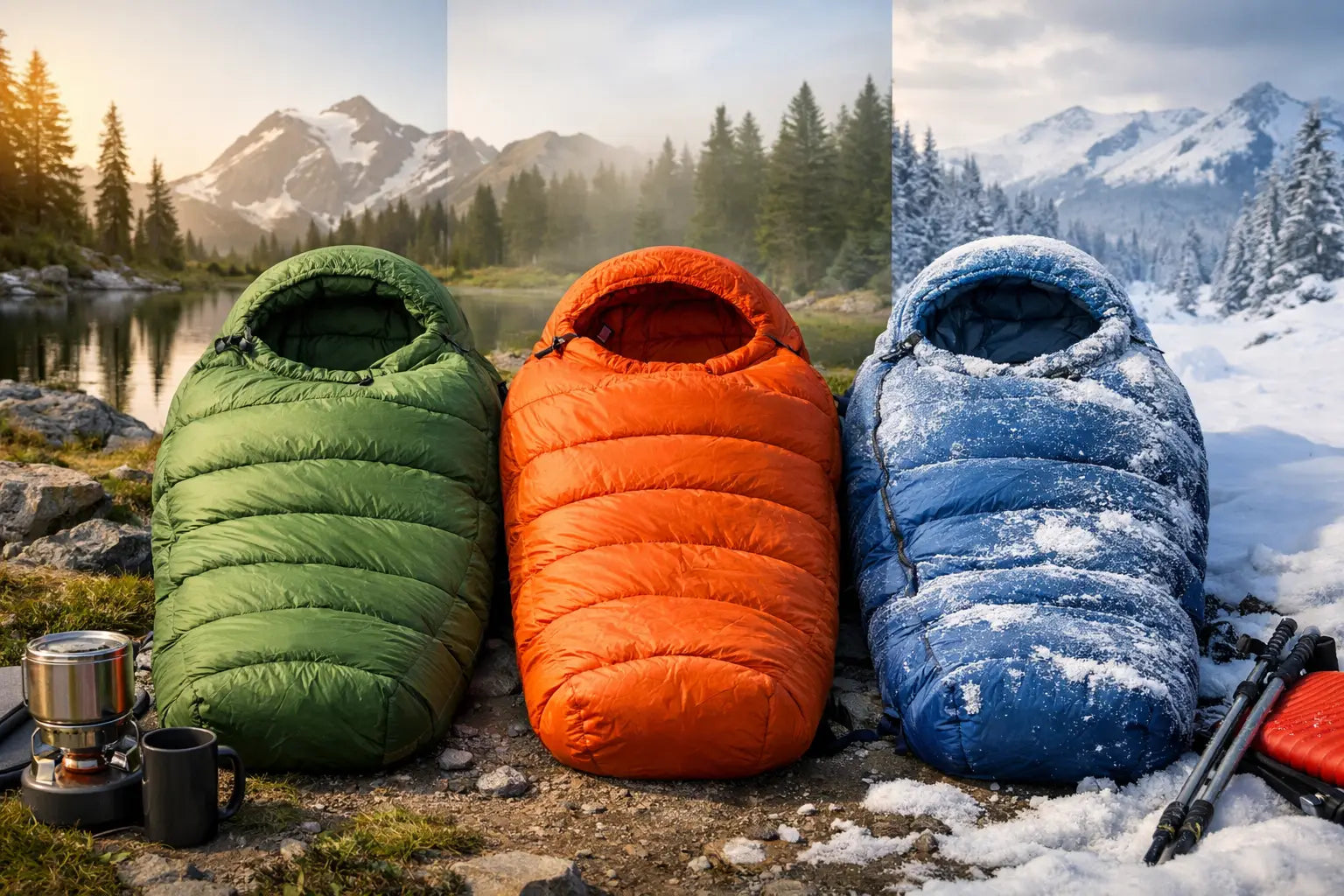 Guide für Mumienschlafsack-Temperaturen