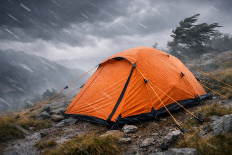 Trekkingzelt richtig abspannen bei Sturm