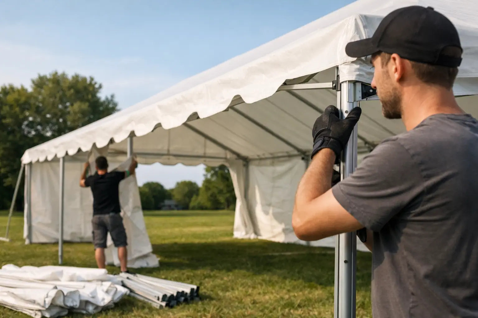 Festivalzelt mit schnellem Aufbau wählen