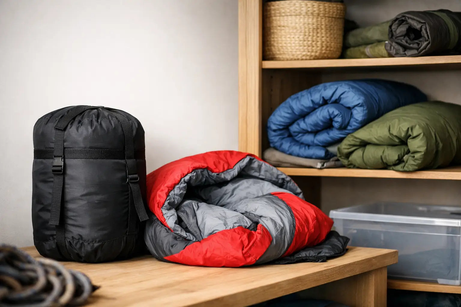 Wie lagert man einen Schlafsack richtig?