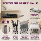 GOALPINE® OASE | Feldbett Groß mit Matratze [Wildtierleder Imitat] & Kissen