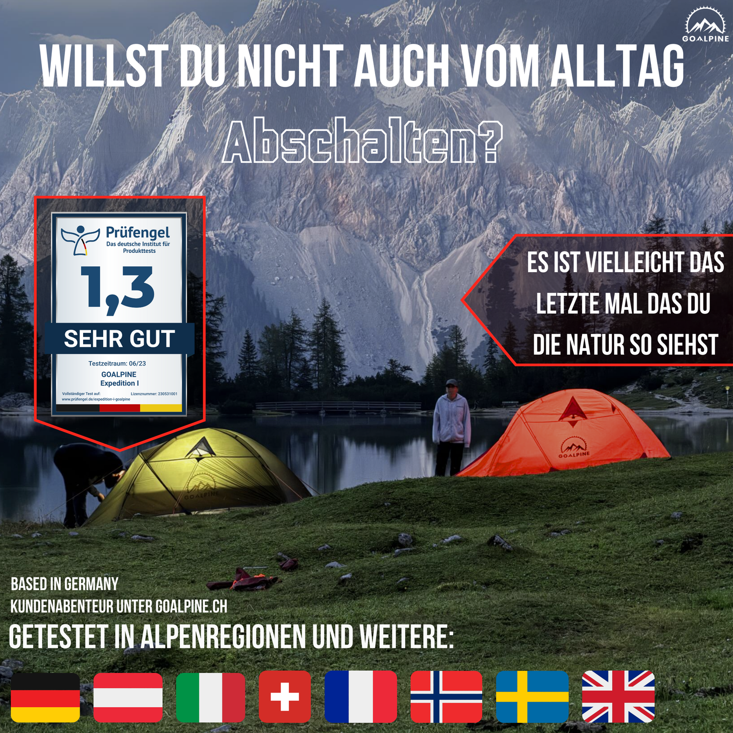 style expedition zelt Zelt für 2 große Personen | GoAlpine® Expedition